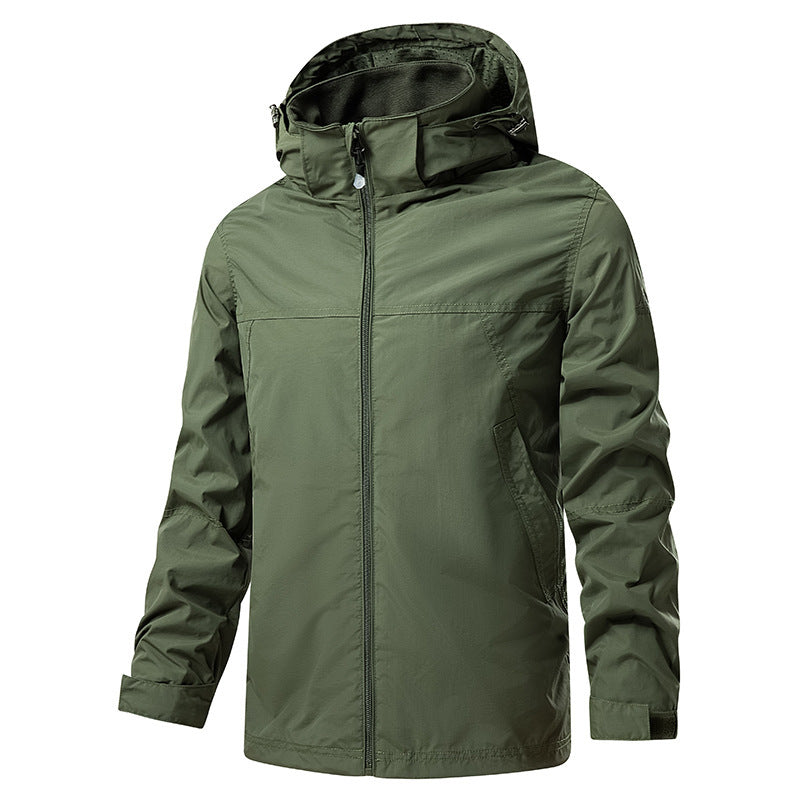 Herren Leichte Outdoorjacke mit verstellbarer Kapuze Nord Taschen 1787797788
