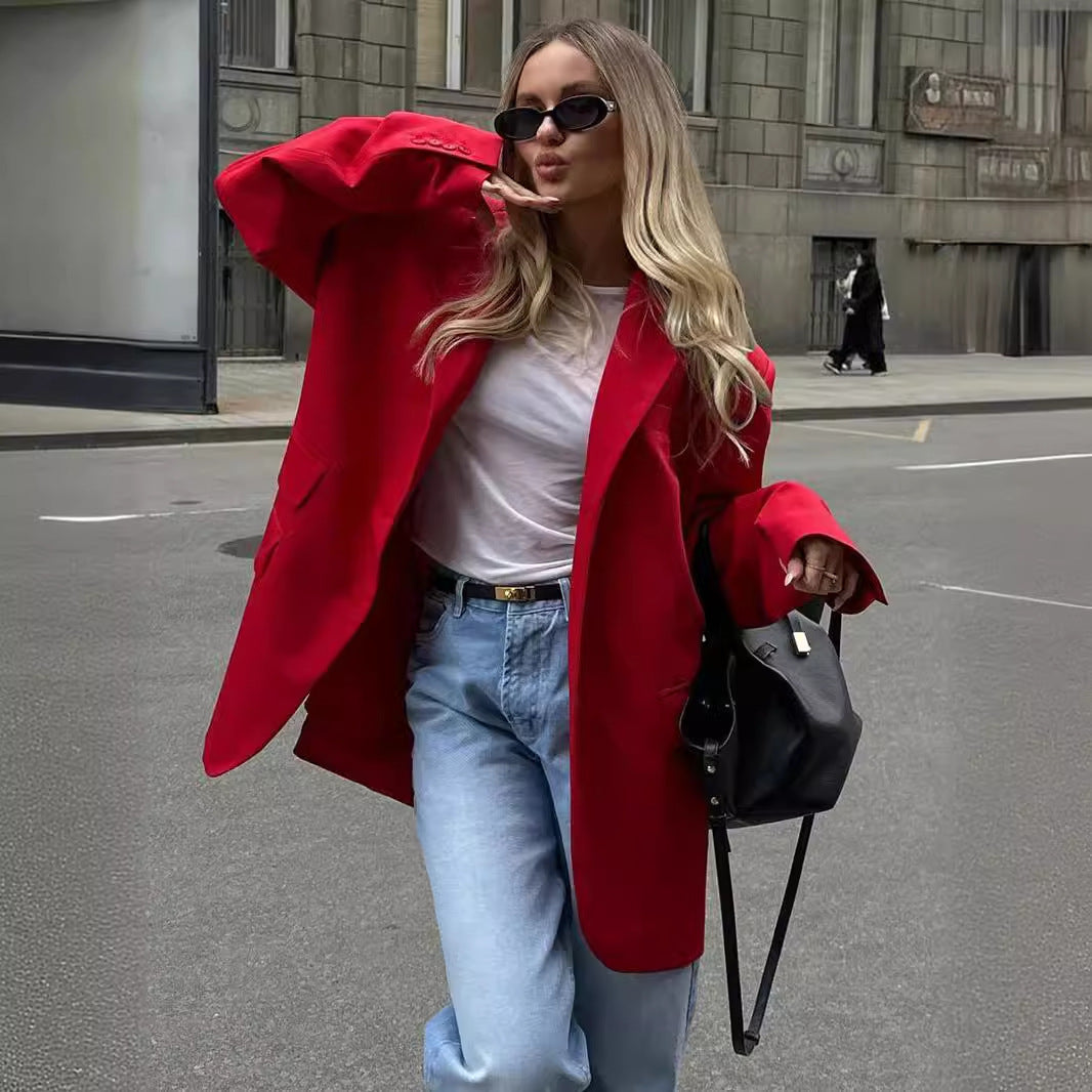 Damen Oversized Blazer mit lässigem Schnitt