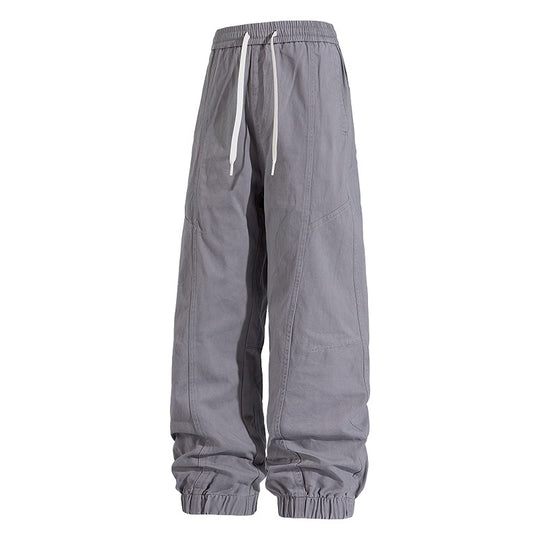 Herren Oversized Utility-Jogginghose aus robustem Baumwollmix mit Kordelbund, seitlichen Cargo‑Taschen & gerippten Bündchen Nord Taschen