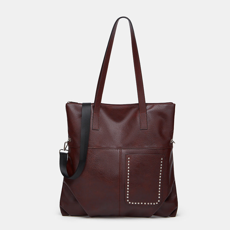 Damen Tragetasche mit eleganter Struktur und praktischem Außenfach Nord Taschen