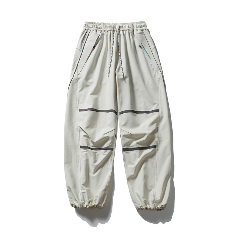 Herren Technische Cargo-Jogginghose mit Tunnelzug, Knieeinsätzen und elastischen Bündchen Nord Taschen