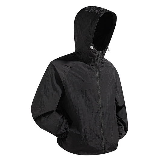 Unisex Leichte packbare Kapuzen‑Windjacke mit wasserabweisender Ripstop‑Hülle und verstellbarer Kapuze Nord Taschen