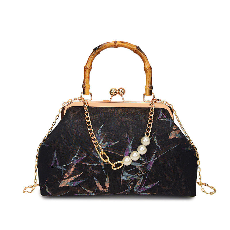 Damen elegante Handtasche mit ästhetischem Blumendesign Nord Taschen