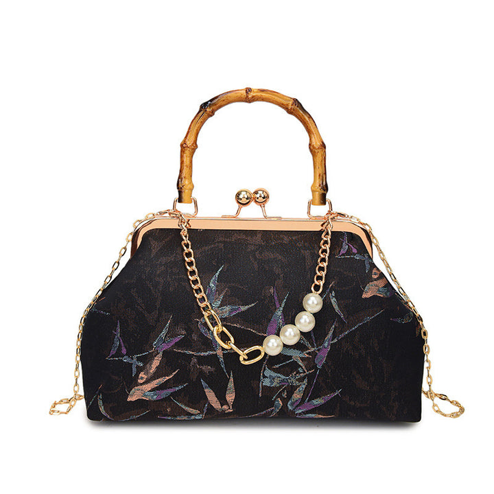 Damen elegante Handtasche mit ästhetischem Blumendesign Nord Taschen