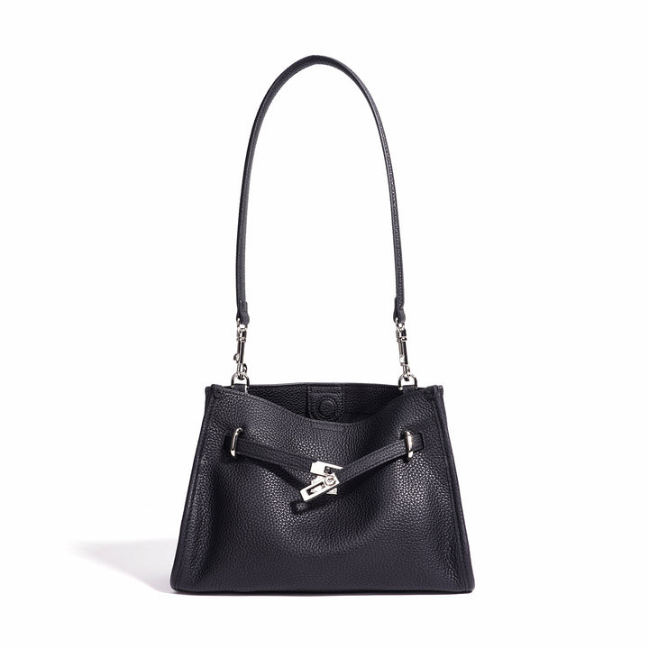 Damen elegante Lederhandtasche mit verstellbarem Schulterriemen Nord Taschen