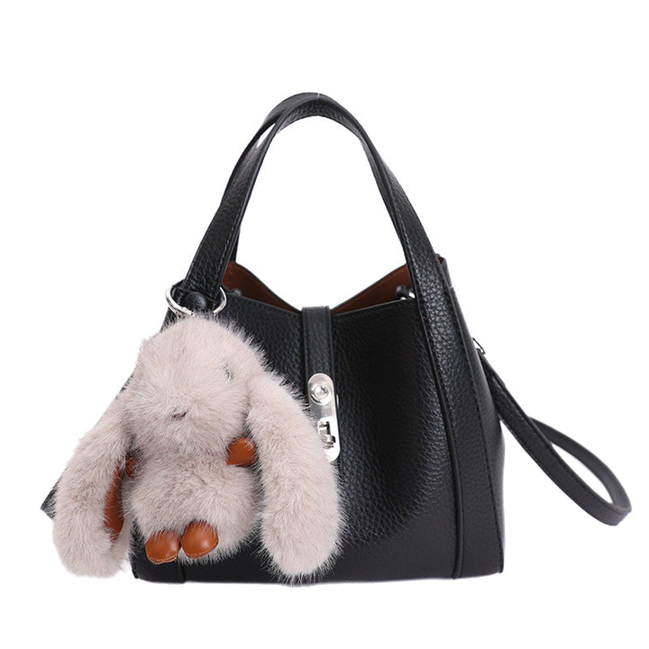 Damen Multifunktionale Handtasche mit abnehmbarem Kuscheltieranhänger Nord Taschen