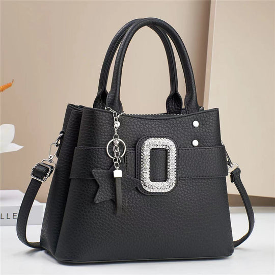 Damen Designer-Umhängetasche mit trendy Schmuckdetails und abnehmbarem Schulterriemen Nord Taschen