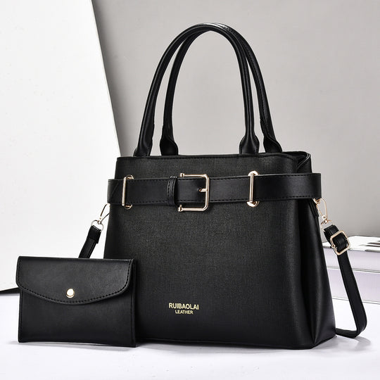 Damen elegante Umhängetasche mit abnehmbarem Mini-Portemonnaie Nord Taschen