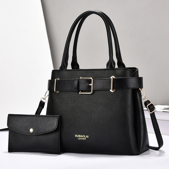 Damen elegante Umhängetasche mit abnehmbarem Mini-Portemonnaie Nord Taschen