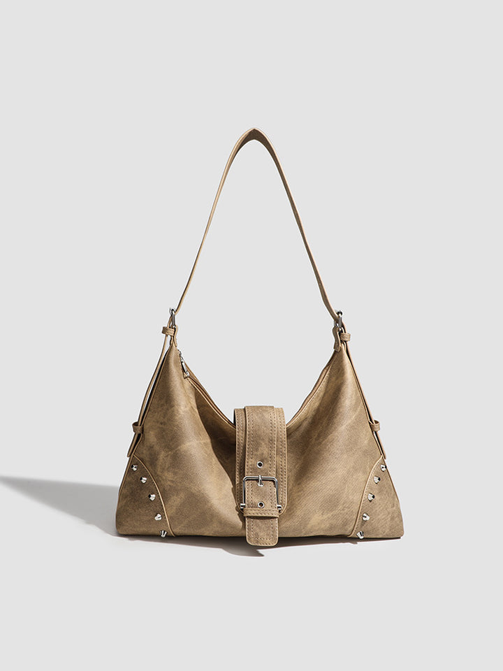Damen modische Hobo-Tasche mit dekorativen Schnallen und hochwertigen Details Nord Taschen