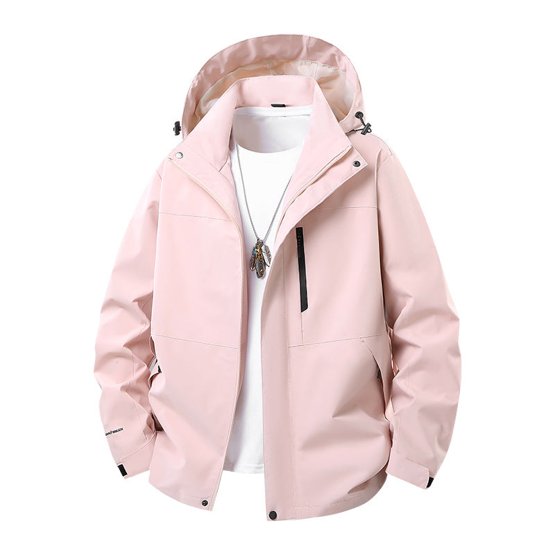 Herren Technische Softshell‑Regenjacke mit verschweißten Nähten, verstellbarer Kapuze und wasserabweisenden Reißverschlüssen Nord Taschen