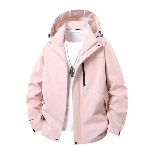 Herren Technische Softshell‑Regenjacke mit verschweißten Nähten, verstellbarer Kapuze und wasserabweisenden Reißverschlüssen Nord Taschen