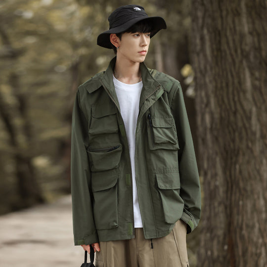 Herren leichte Multifunktions-Fieldjacke mit zahlreichen Utility‑Taschen und Belüftungsdetails Nord Taschen