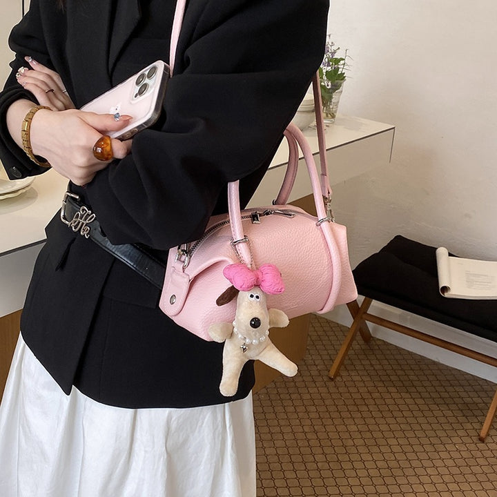 Damen Designer-Handtasche mit spielerischem Tieranhänger Nord Taschen