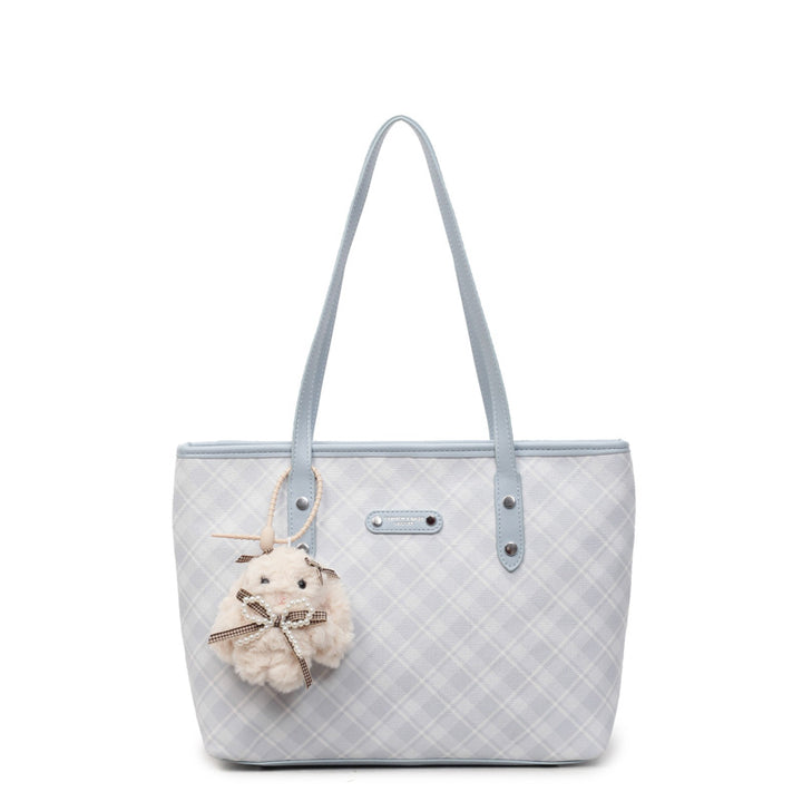 Damen modische Tragetasche im karierten Design Nord Taschen