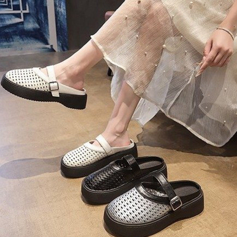 Damen Atmungsaktive Clogs mit verstellbarem Riemen