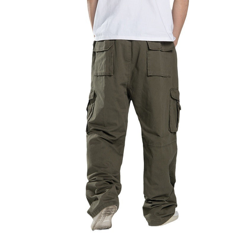Herren Oversized Cargo-Hose mit weitem Bein, Mehrfach-Taschen und verstärkten Nähten Nord Taschen