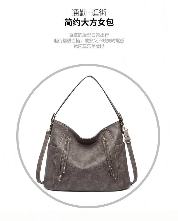 Damen Hobo-Tasche mit elegantem Faltendesign und verstellbarem Schulterriemen Nord Taschen