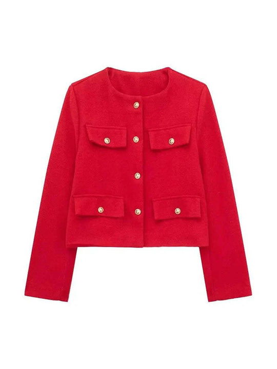 Damen Stilvolle und lässige Kurzjacke Nord Taschen