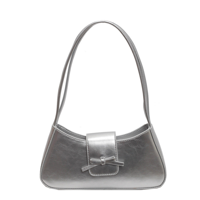 Damen elegante Schultertasche mit schickem Schleifenakzent Nord Taschen