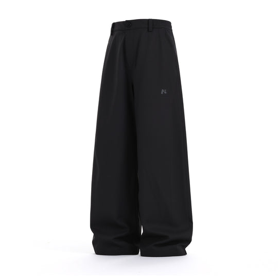 Damen Weite High‑Waist Palazzohose aus Baumwollmix mit elastischem Seitenbund und Bundschlaufen Nord Taschen