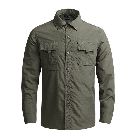 Herren Funktionales Outdoor-Hemd Nord Taschen