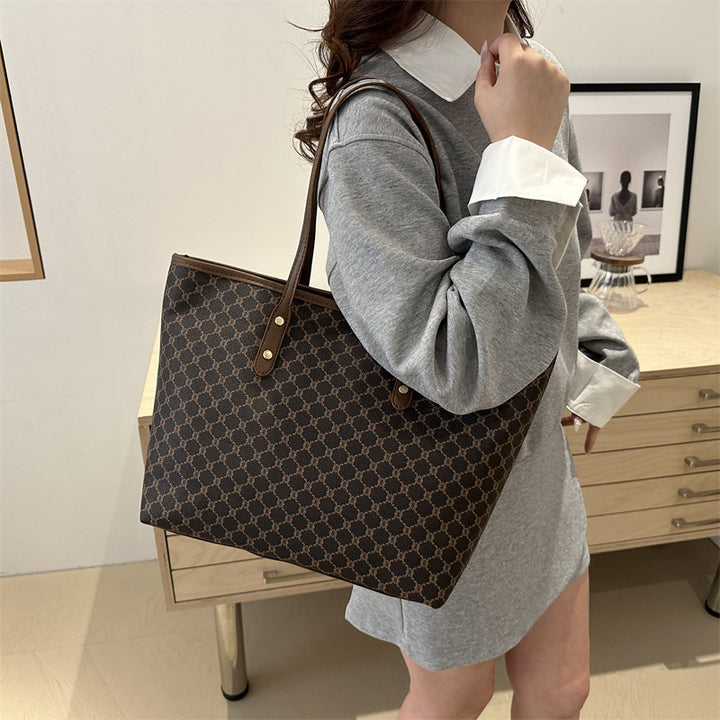 Damen elegante Tote-Tasche mit geometrischem Muster Nord Taschen