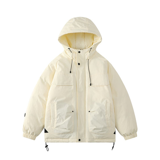 Damen Gepolsterter Parka mit Kapuze und Utility-Taschen Nord Taschen