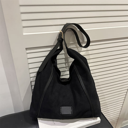 Damen elegante Umhängetasche aus hochwertigem Wildleder Nord Taschen