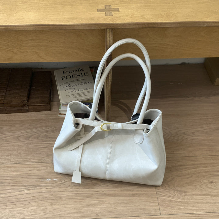 Damen elegante Henkeltasche mit strukturiertem Design und modernem Verschluss Nord Taschen