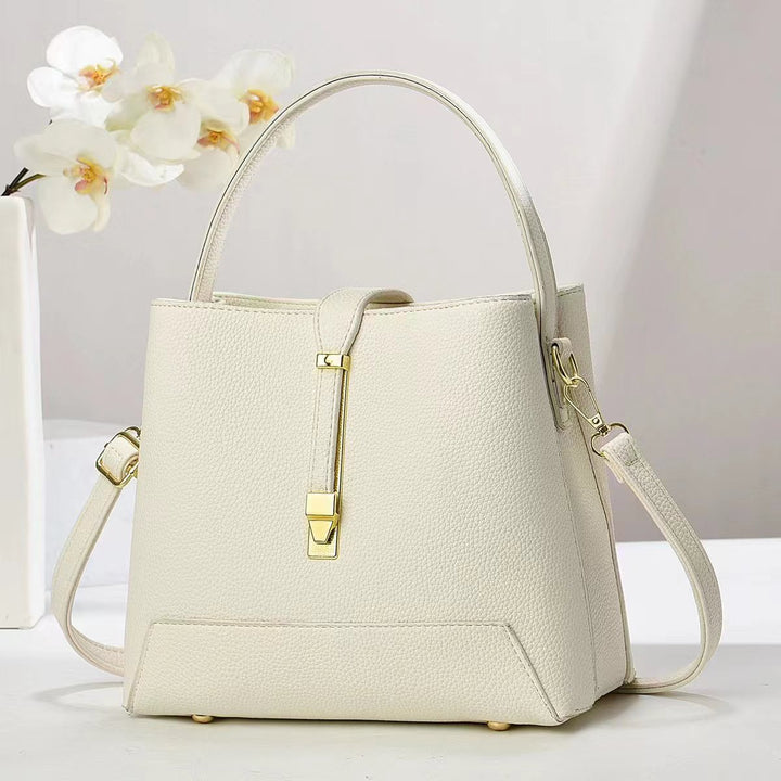 Damen elegante Handtasche mit strukturiertem Design und abnehmbaren Schultergurt Nord Taschen