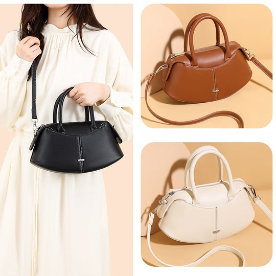 Damen Handtasche mit modernem, geschwungenem Design und abnehmbarem Schulterriemen Nord Taschen