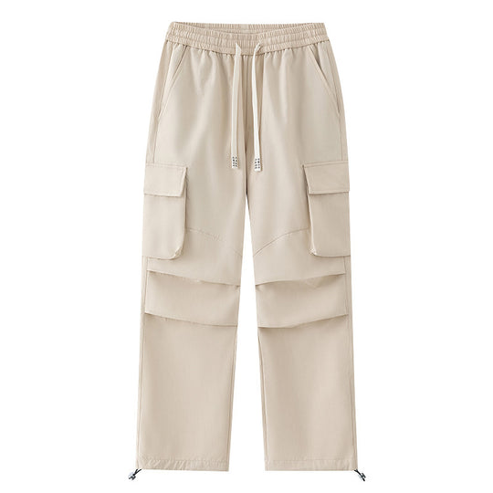 Herren Cargo-Hose mit elastischem Bund, Lagen‑Detail und Reißverschluss-Saum Nord Taschen