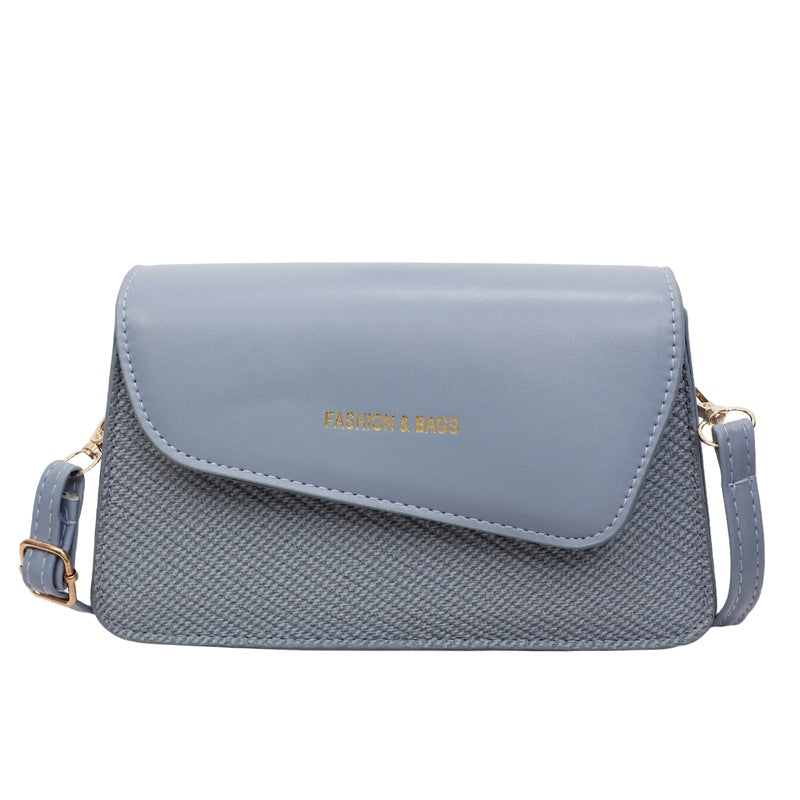 Damen Umhängetasche im stilvollen Kombi-Design mit hochwertigem Leder und gewebtem Stoff Nord Taschen