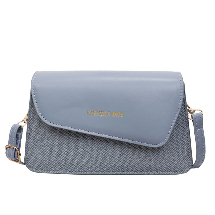 Damen Umhängetasche im stilvollen Kombi-Design mit hochwertigem Leder und gewebtem Stoff Nord Taschen