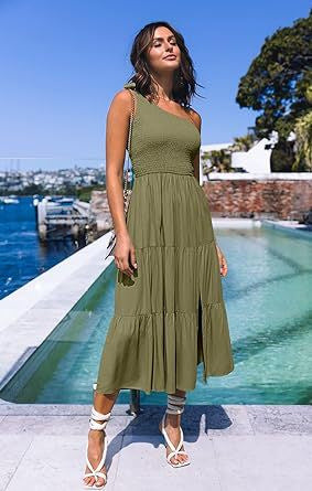 Damen Maxikleid mit ärmellosem Design und elastischem Bustier Nord Taschen