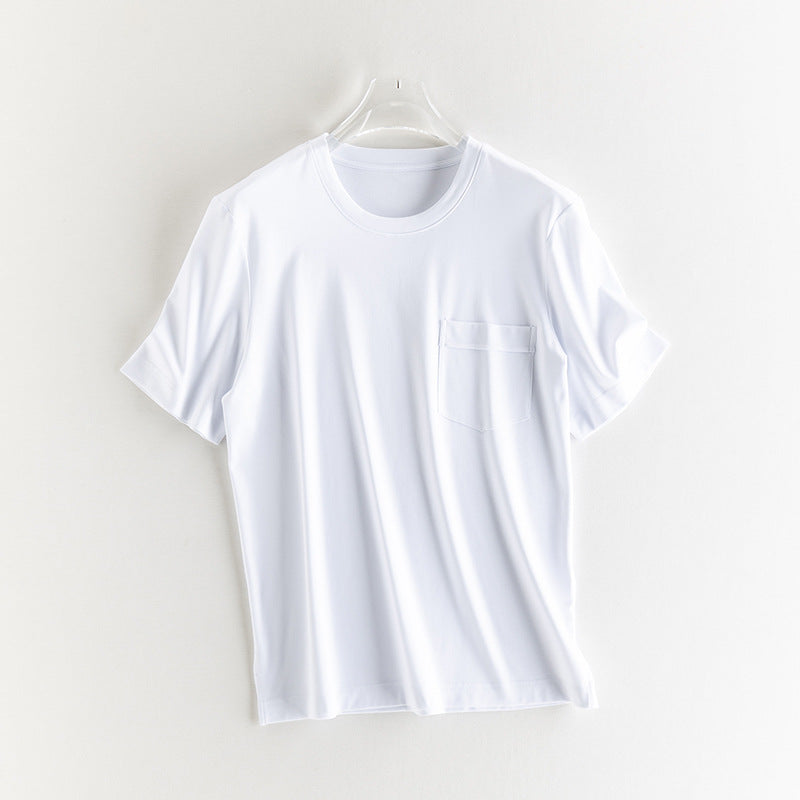Herren Kurzärmeliges Pocket-T-Shirt aus feinem Modal-Jersey Regular Fit Nord Taschen