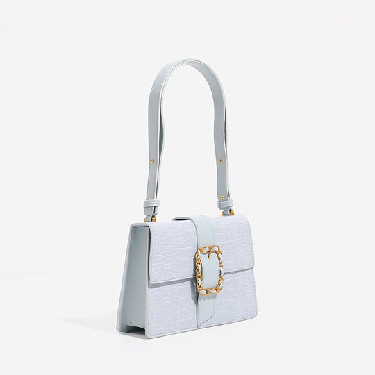 Damen Handtasche mit elegante Kroko-Optik und luxuriösem Kettenverschluss Nord Taschen