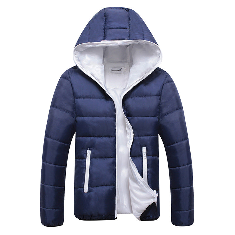 Unisex leichte Steppjacke mit wattierter Isolierung, gefütterter Kapuze und verdeckten Reißverschlusstaschen Nord Taschen