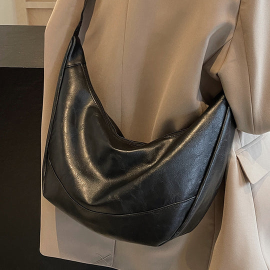 Damen Hobo-Tasche aus hochwertigem Leder mit verstellbarem Schulterriemen Nord Taschen