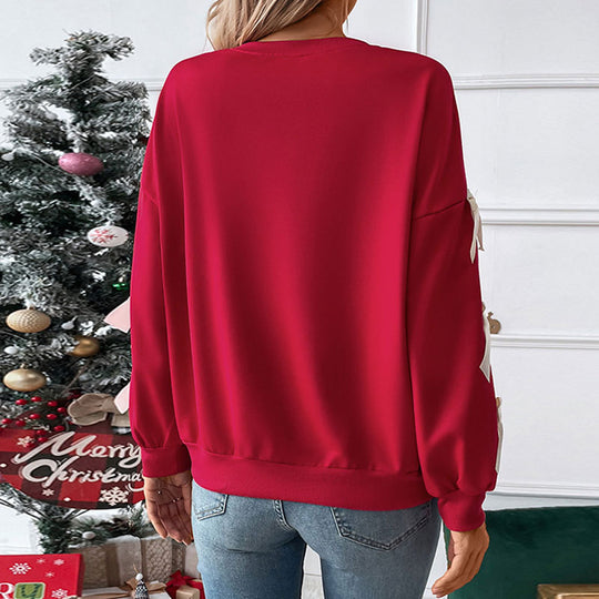 Damen Crop-Pullover mit Schleifen-Details Nord Taschen