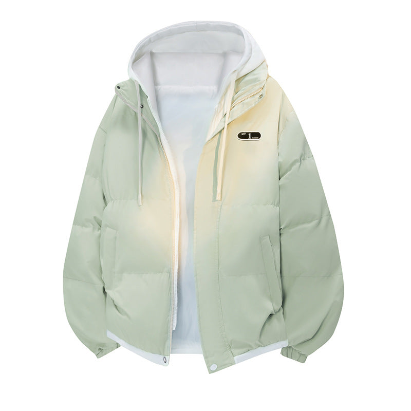 Damen Gepolsterte Oversize-Steppjacke mit Kapuze, Kordelzug & elastischen Bündchen Nord Taschen