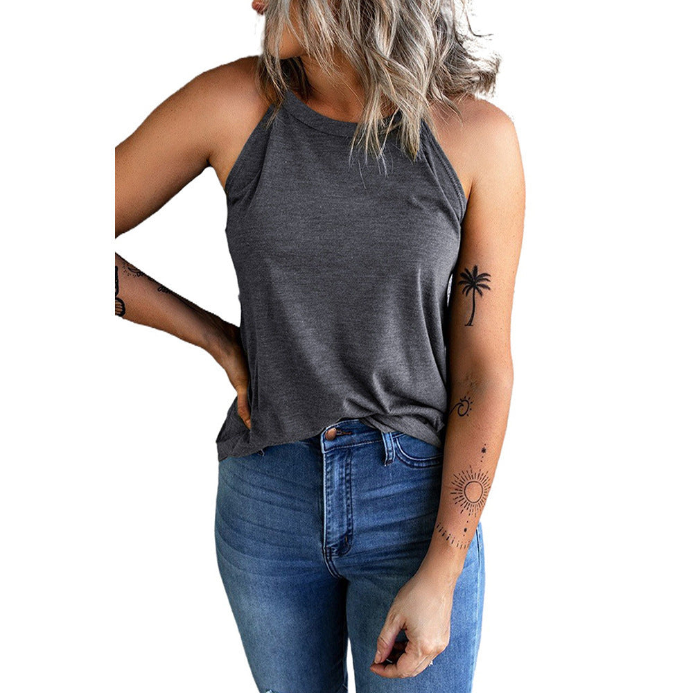 Damen Ärmeloses Sporttop mit lässigem Schnitt und feuchtigkeitsableitender Funktion