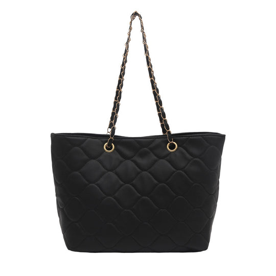 Damen Hobo-Tasche mit stilvollem Steppmuster und goldenen Kettenakzenten Nord Taschen
