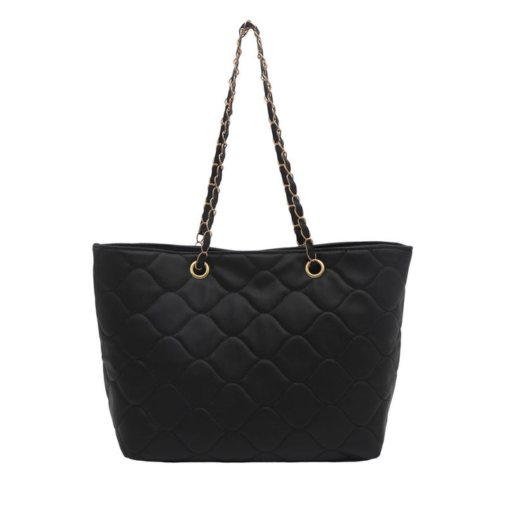 Damen Hobo-Tasche mit stilvollem Steppmuster und goldenen Kettenakzenten Nord Taschen
