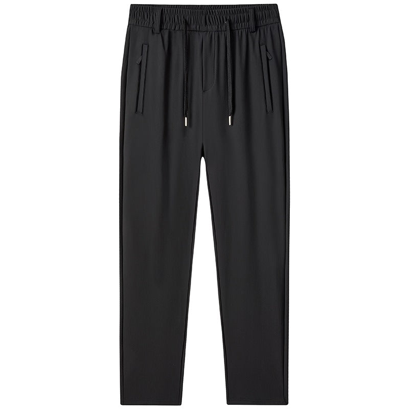 Herren Performance-Jogginghose im Straight-Fit mit elastischem Tunnelzugbund und verdeckter Reißverschlusstasche Nord Taschen