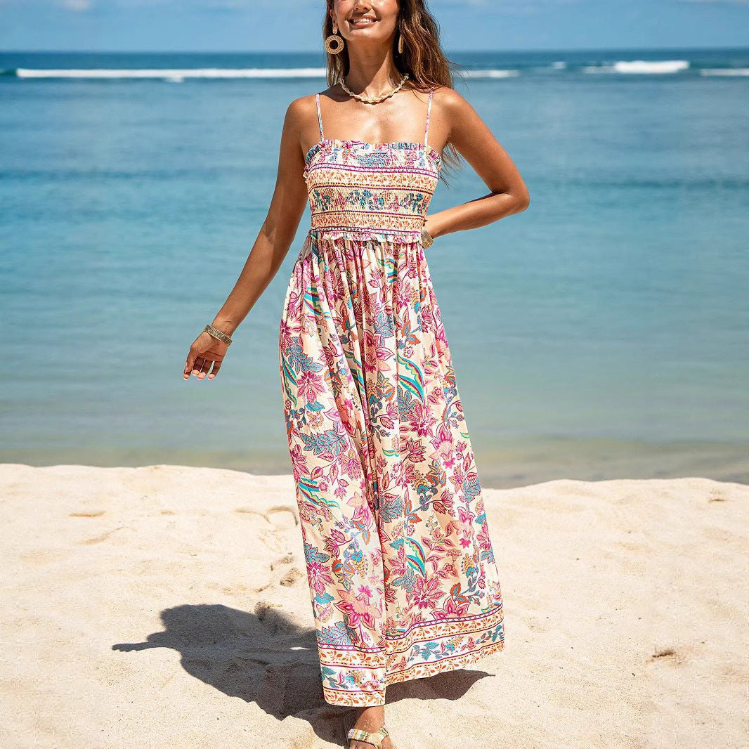 Damen Maxikleid Nord Taschen