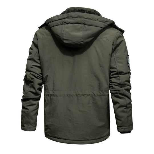Herren Thermo-Fieldjacke mit Teddyfleece-Innenfutter, Utility-Taschen und winddichter Front Nord Taschen