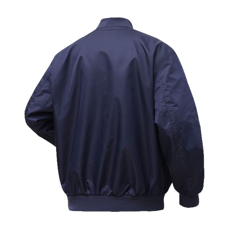 Herren Urbaner Nylon-Flight-Bomber mit Utility-Ärmeltasche und Zwei-Wege-Reißverschluss Nord Taschen