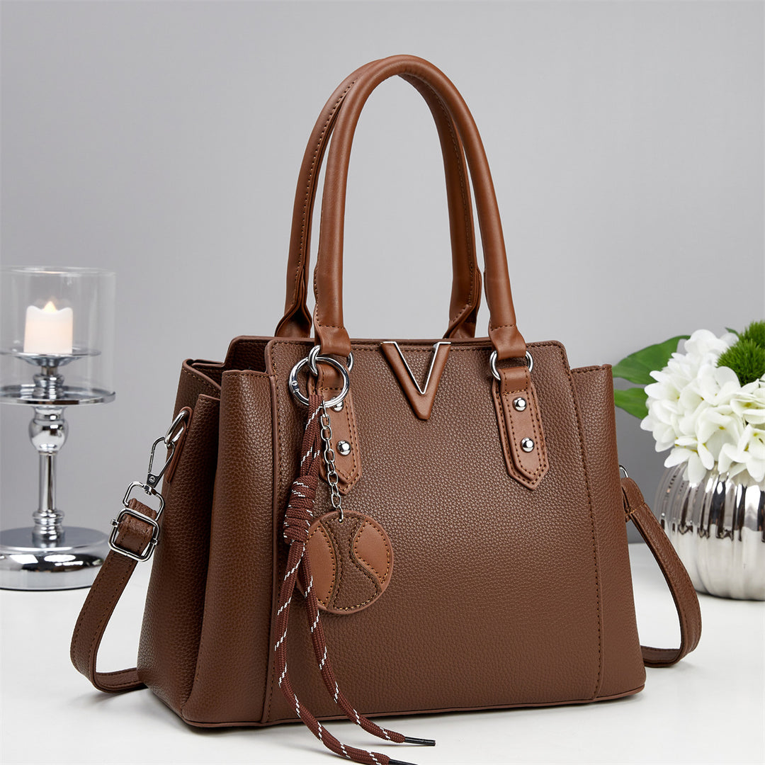 Damen elegante Henkeltasche mit abnehmbarem Schulterriemen Nord Taschen
